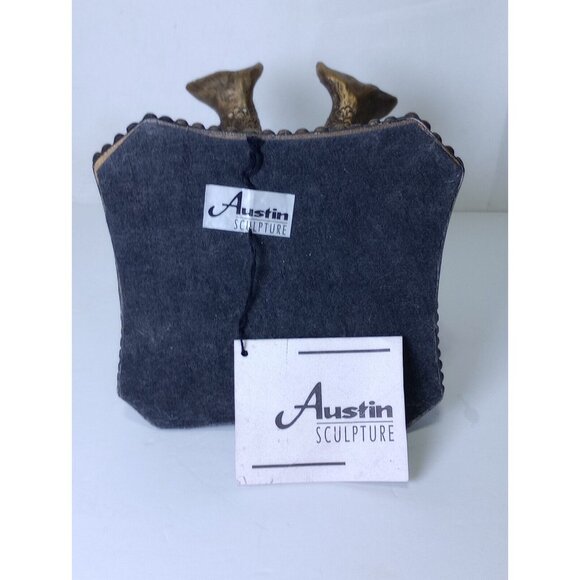 Austin Sculpture Figural Statue Dolphin Pedestal Signed Vintage 1993 - Picture 11 of 11